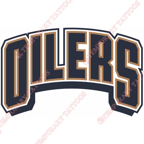 Edmonton Oilers Customize Temporary Tattoos Stickers NO.147